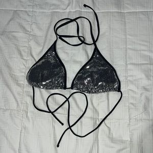 Silver sparkle bikini